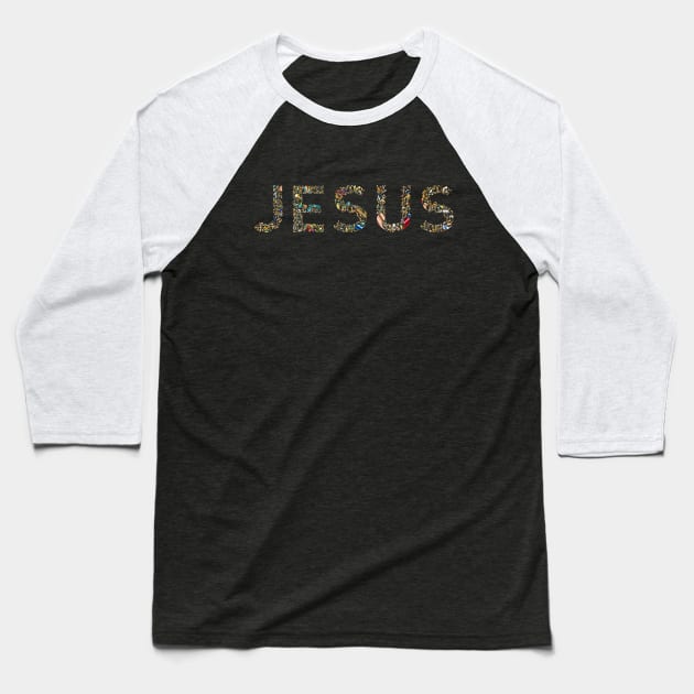 Jesus Baseball T-Shirt by DRP Designs